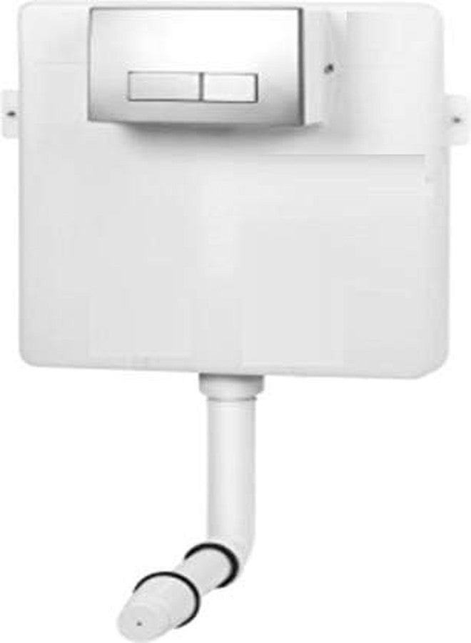 B Backline Concealed Tank With Dual Flush Plate For Wall Hung Toilet Commode 6 To 9 Liters Capacity With 5 Years Warrenty - Image 1